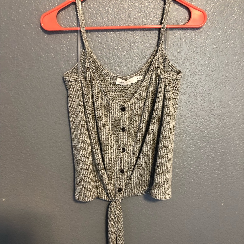 Nordstrom Top with buttons and tie
